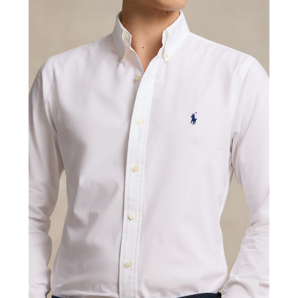 Custom Fit Stretch Poplin Shirt