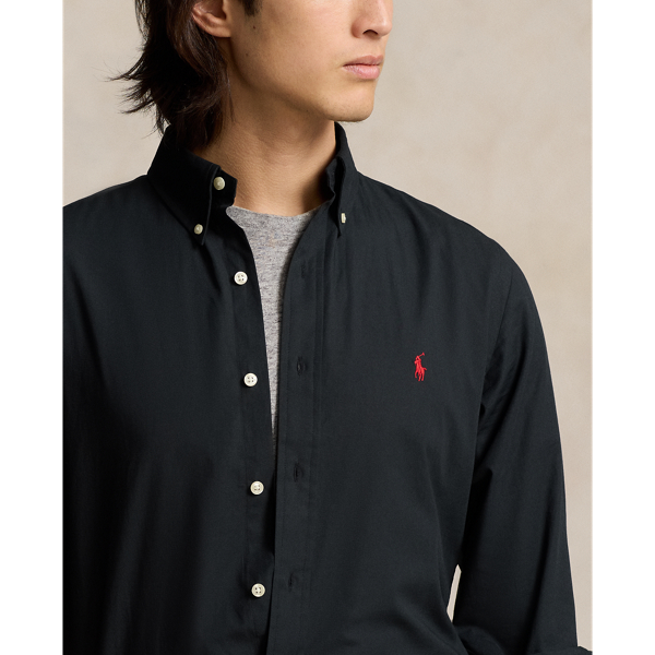 Custom Fit Stretch Poplin Shirt