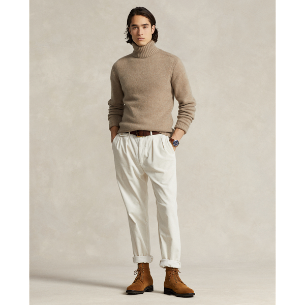 Woll-Kaschmir-Rollkragenpullover Polo Ralph Lauren in Eichenbraun meliert 4