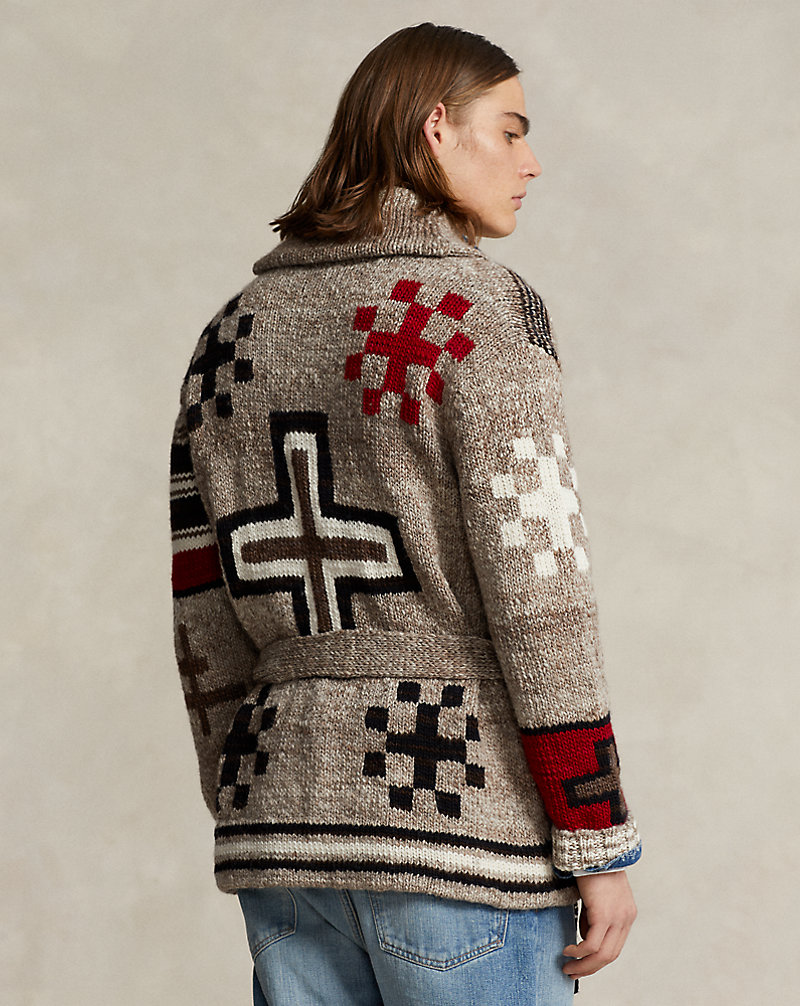 PRL x Naiomi Glasses Wrap Cardigan for Men | Ralph Lauren® PA PRL x Naiomi Glasses Wrap Cardigan for Men | Ralph Lauren® PA
