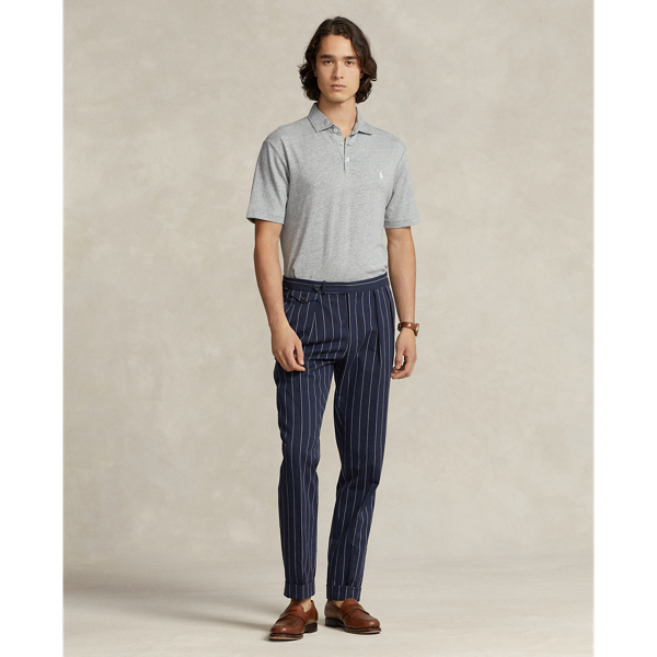 Steel Heather Classic Fit Cotton-Linen Mesh Polo Shirt Polo Ralph Lauren 4