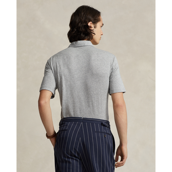 Steel Heather Classic Fit Cotton-Linen Mesh Polo Shirt Polo Ralph Lauren 5