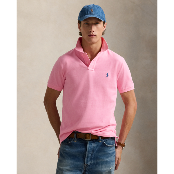 Mens pink golf shirt online