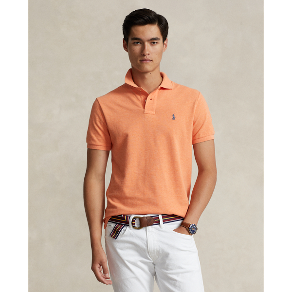 Men s Orange Classic Fit Polo Shirts Ralph Lauren