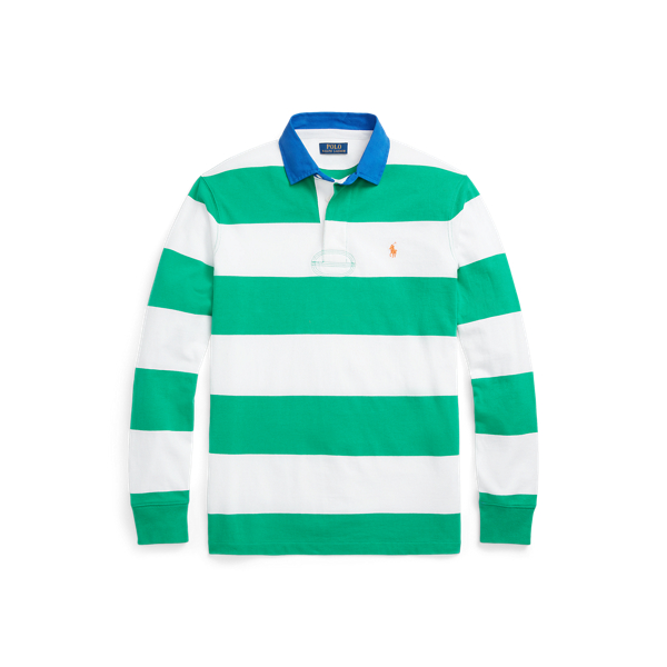 Classic Fit Striped Jersey Rugby Shirt