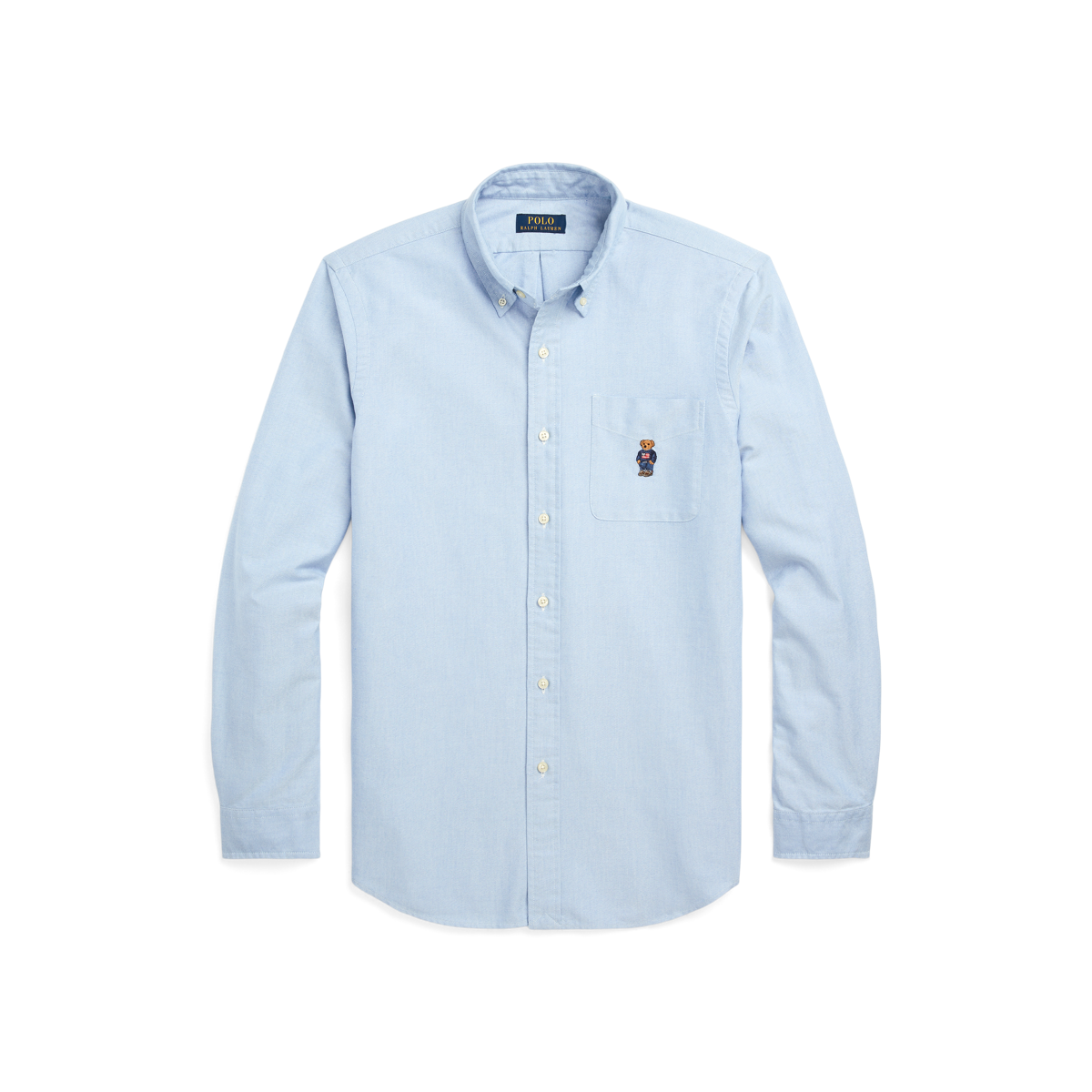 POLO RALPH LAUREN 星条旗ベア オックスBDシャツ-Wht/L クラシック フィット Polo ベア オックスフォード シャツ