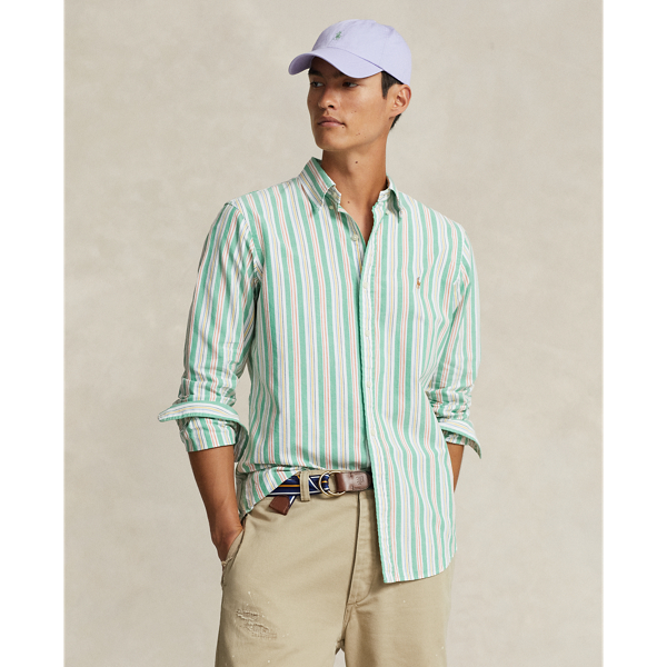 Classic Fit Striped Oxford Shirt