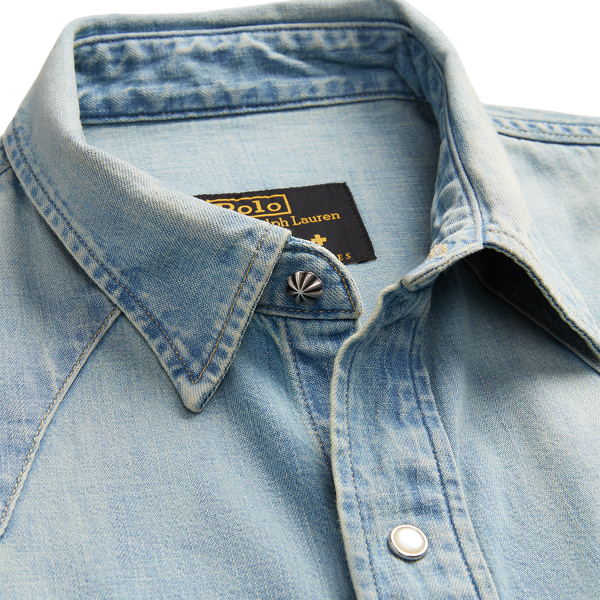 PRL x Naiomi Glasses Denim Western Shirt