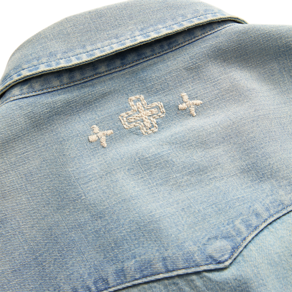 PRL x Naiomi Glasses Denim Western Shirt