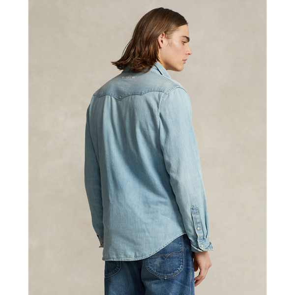 PRL x Naiomi Glasses Denim Western Shirt