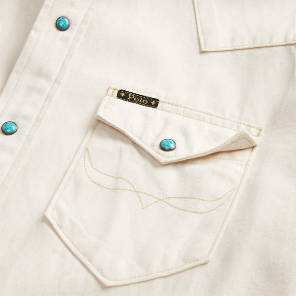 PRL x Naiomi Glasses Denim Western Shirt
