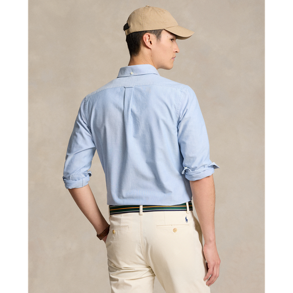 Blue Custom Fit Oxford Popover Shirt Polo Ralph Lauren 5