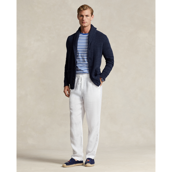 Navy Marled Cotton Shawl-Collar Cardigan Polo Ralph Lauren 4