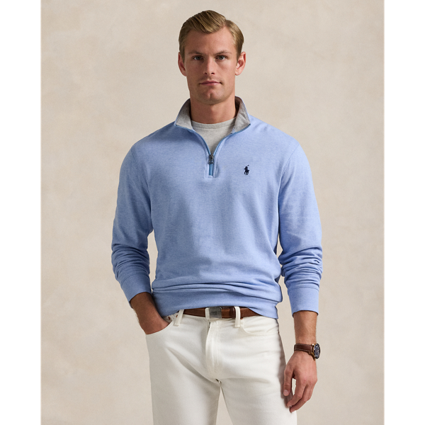 Luxury Jersey Quarter Zip Pullover for Men Ralph Lauren UK