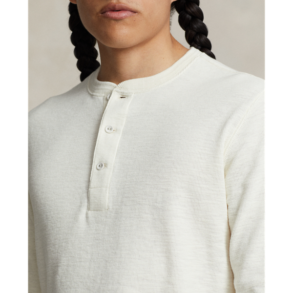 Warm Cream PRL x Naiomi Glasses Henley Shirt Polo Ralph Lauren 6