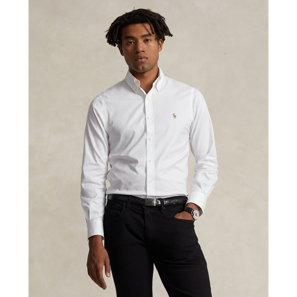 Ralph lauren shirt white mens on sale