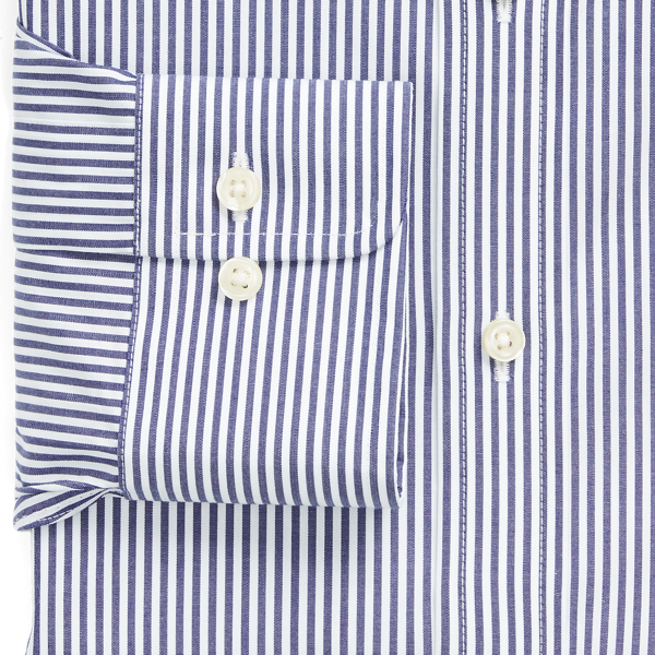 Polo Ralph Lauren 슬림핏 스트라이프 포플린 셔츠 네이비/화이트 8