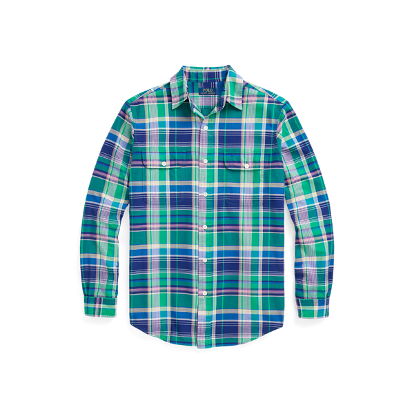 Classic Fit Plaid Oxford Workshirt
