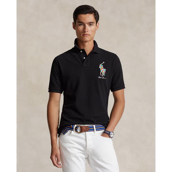 Polo Ralph Lauren Men's Custom Slim Fit shops Big Pony Mesh Polo Shirt