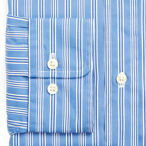 Classic Fit Striped Poplin Shirt