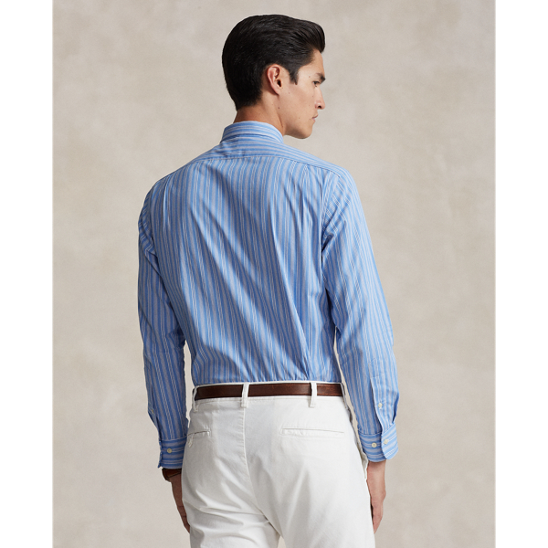 未使用ラルフローレン ストライプド コットン ポプリン シャツ サイズ 160 ストライプド コットン ポプリン シャツ | POLO RALPH LAUREN