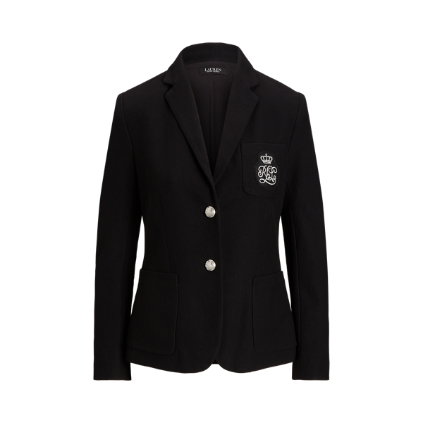 Logo-Patch Jacquard Blazer