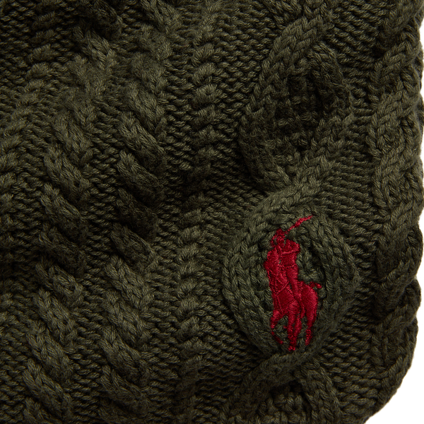 Moss Agate Crandbrook Cable-Knit Stocking Polo Ralph Lauren Home 3