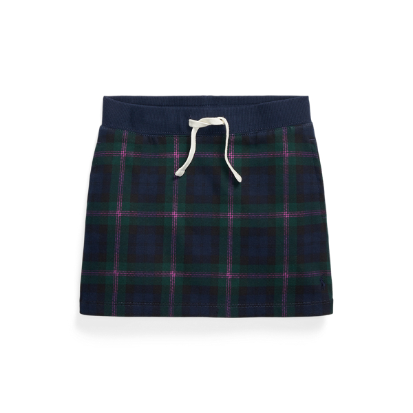 Plaid Double-Knit Skirt