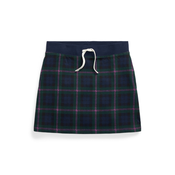 Plaid Double-Knit Skirt