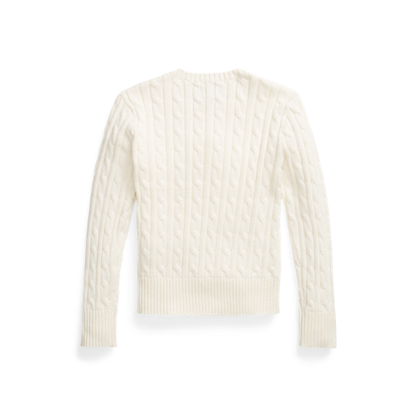 Baumwollpullover mit Zopfmuster Girls 7-14 Years in Clubhaus-Creme 2