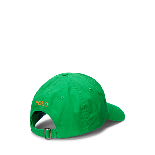 Preppy Green The Iconic Cotton Chino Ball Cap Polo Ralph Lauren for fall 2