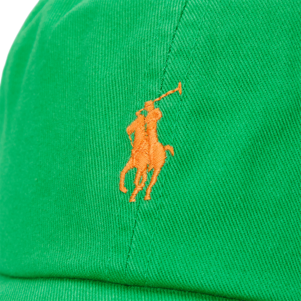 Preppy Green The Iconic Cotton Chino Ball Cap Polo Ralph Lauren for fall 3