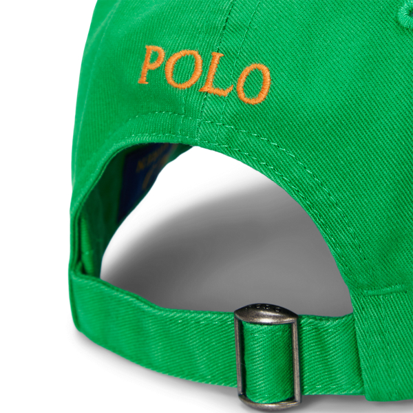 Preppy Green The Iconic Cotton Chino Ball Cap Polo Ralph Lauren for fall 4
