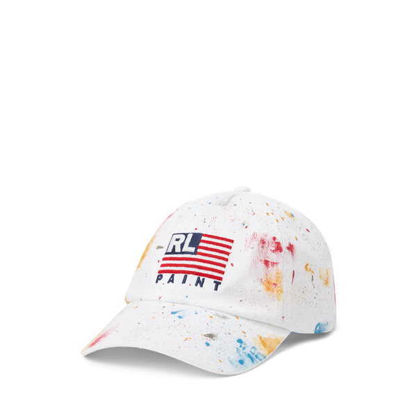 Paint-Splatter Twill Ball Cap