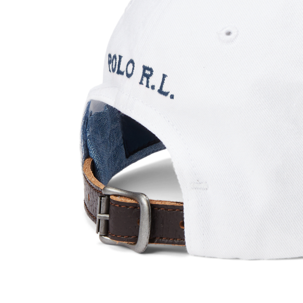 White Nautical Twill Ball Cap Polo Ralph Lauren 3