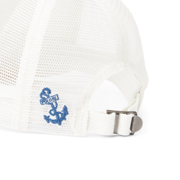 Deckwash White Nautical Twill Trucker Cap Polo Ralph Lauren 3
