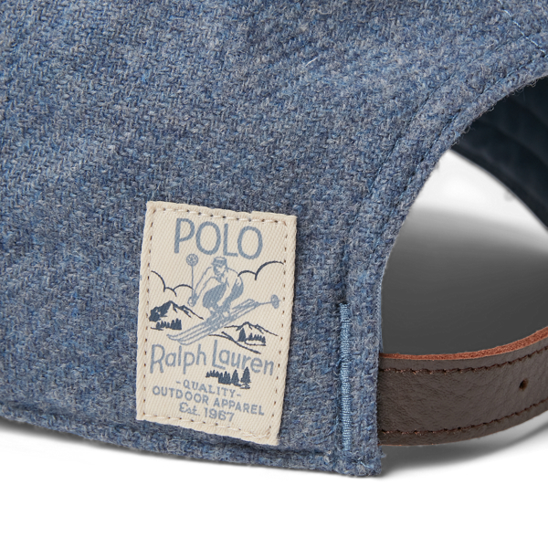 Channel Blue The Ralph Logo Wool Ball Cap Polo Ralph Lauren 3