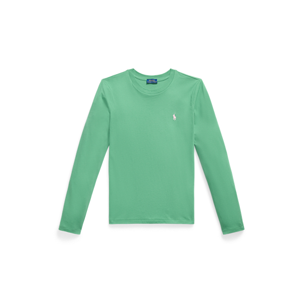 Long-Sleeve Jersey Crewneck T-Shirt