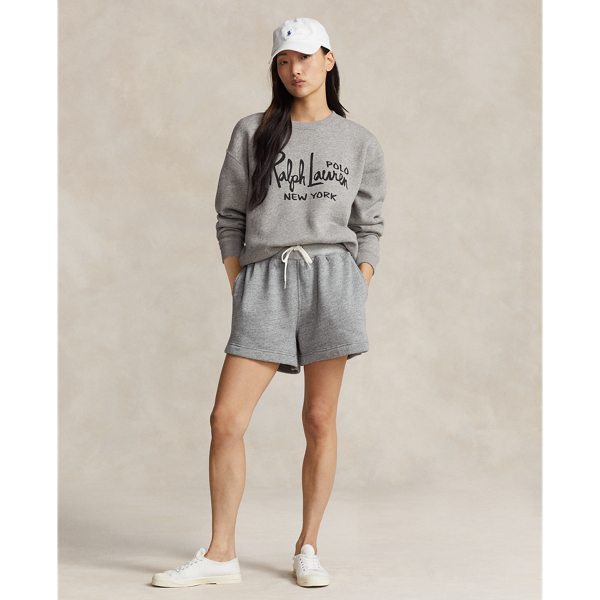 Sweat &agrave; col rond et logo en molleton Polo Ralph Lauren en Chin&eacute; vintage fonc&eacute; 4