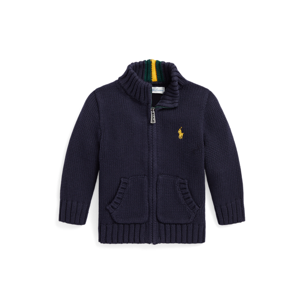 Maglia in cotone con cerniera