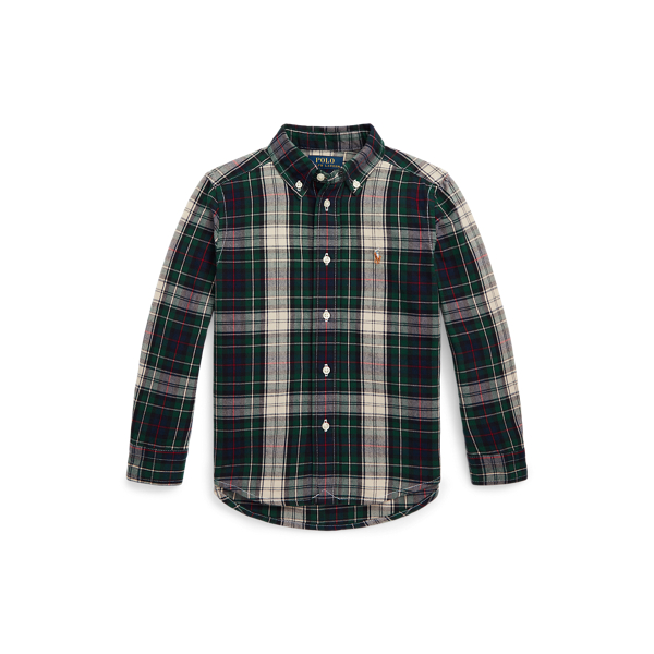 Plaid Cotton Oxford Shirt
