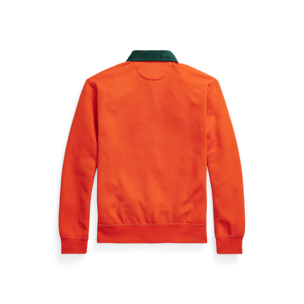 College Orange The RL Fleece Logo Rugby Sweatshirt Polo Ralph Lauren 2