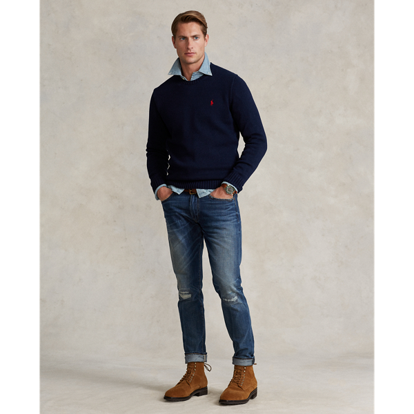 Rundhalspullover aus Baumwolle Polo Ralph Lauren in J&auml;ger-Navy 4