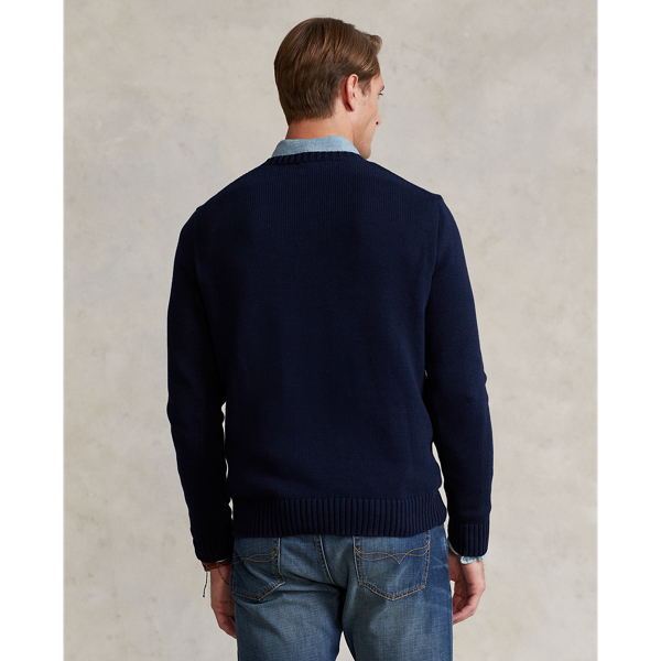 Rundhalspullover aus Baumwolle Polo Ralph Lauren in J&auml;ger-Navy 5