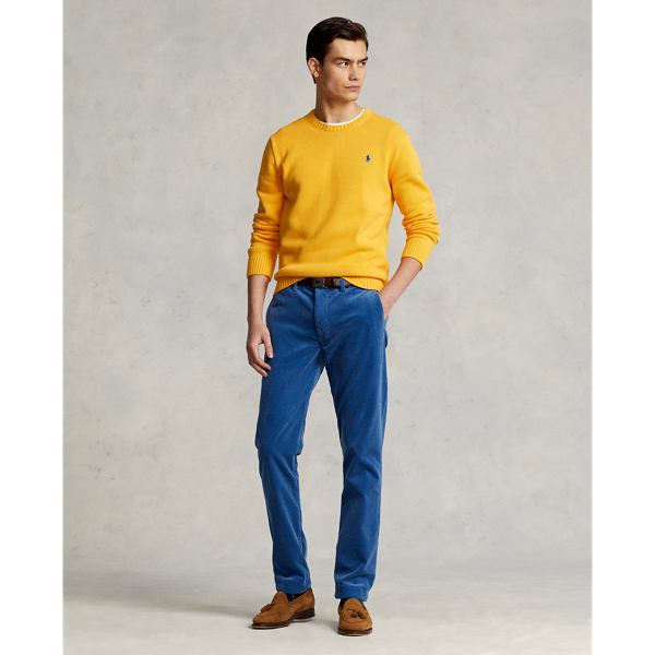 Camisola de algod&atilde;o com gola redonda Polo Ralph Lauren em Amarelo-forte 4