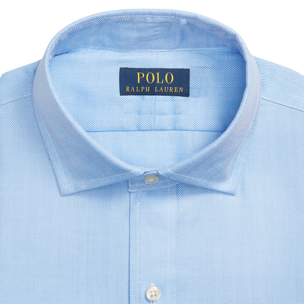 Strukturiertes Custom-Fit Hemd Polo Ralph Lauren in Blau 2