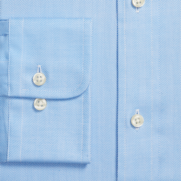 Strukturiertes Custom-Fit Hemd Polo Ralph Lauren in Blau 3