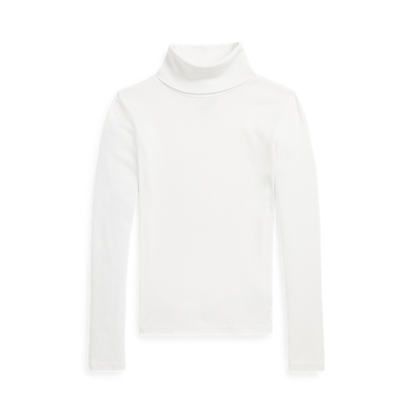 Cotton-Blend Turtleneck