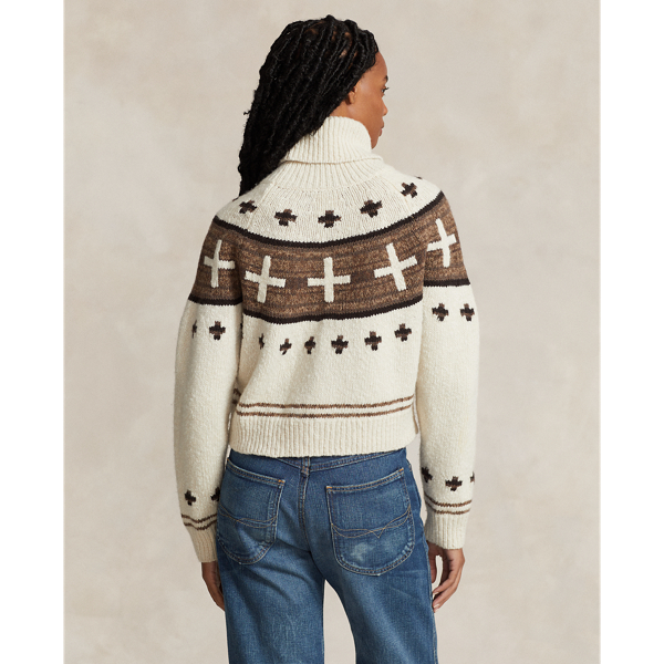 White Multi PRL x Naiomi Glasses Wool-Blend Jumper Polo Ralph Lauren 5