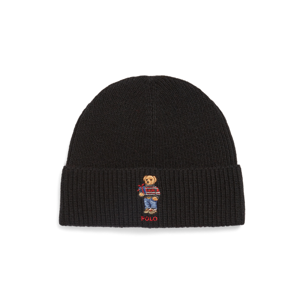 Polo Bear Rib-Knit Beanie